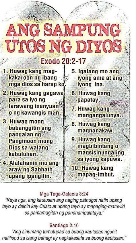 sampung utos ng diyos picture|Exodo 20 ABTAG2001 .